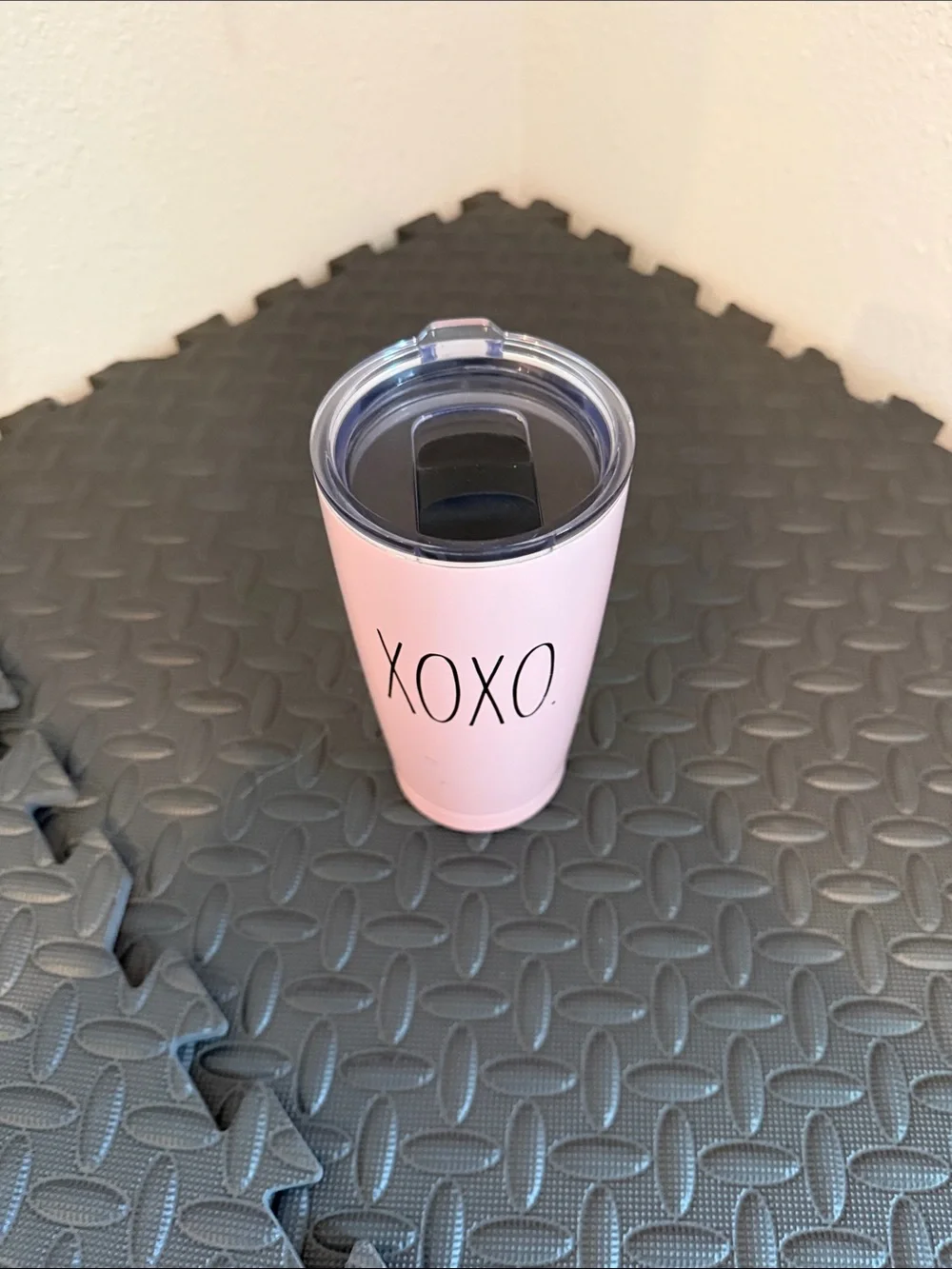 Rae Dunn Pink XOXO Insulated Tumbler with Lid